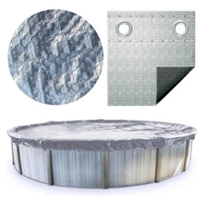Swimline Hydrotools Silver King Winter Cover for 12x24 Ft Above Ground Pools