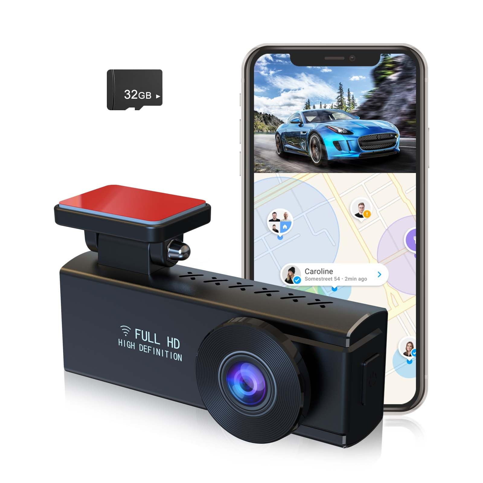 Front and Rear Dash Cam with 120° Wide Angle for Cars and Dashboard Recording-image