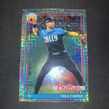2026 Topps Series 1 Trea Turner 1991 Topps Baseball Chrome #91C-33 Phillies