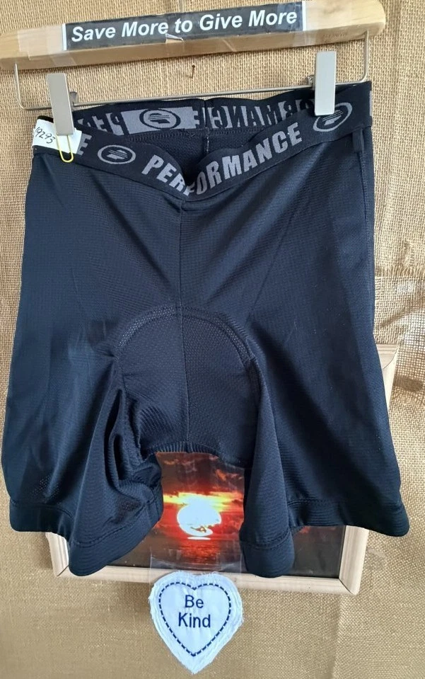 Performance adult unisex black padded L cycling short Macua
