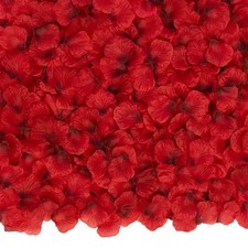 3000 PCS Dark Red Artificial Silk Rose Petals for Romantic Night, Wedding, Pa...