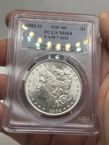 1882 PCGS MS64 VAM 7 O/O - Silver Morgan Dollar $1 US Coin! Top 100 Rare***