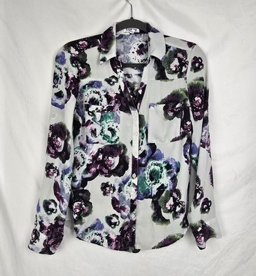 Express The Portofino Shirt Watercolor Artsy Minimalist Top sz S