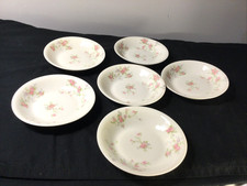 Vintage Set Of 6 Theodore Haviland Limoges France Pink Spray Dessert Berry Bowls