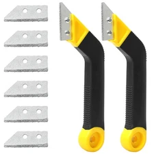 Coitak 2 PCS Tile Grout Saw Angled with 6 Pieces Extra Blades... 