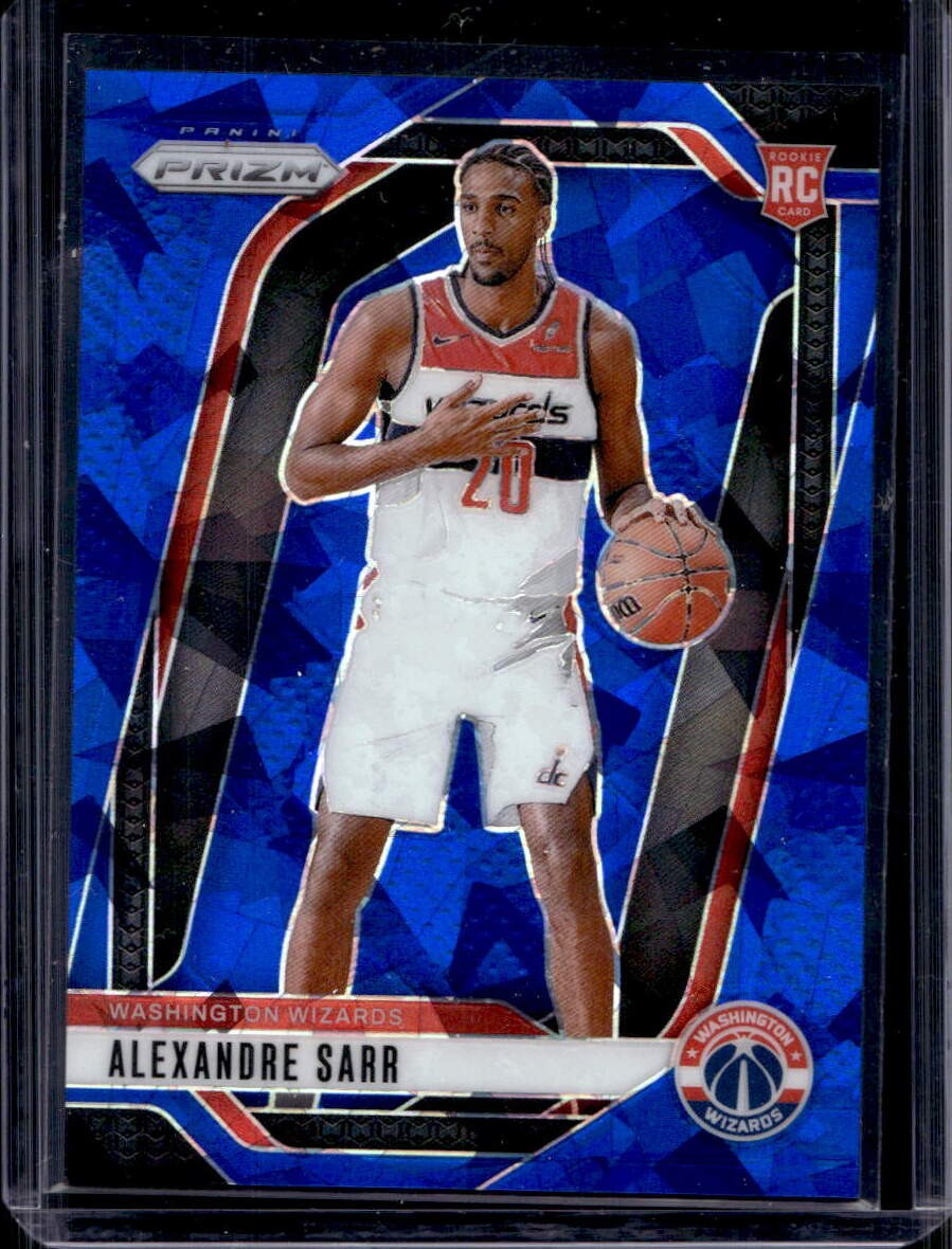Alexandre Sarr 2024-25 Panini Prizm #264 Rookie Blue Ice /125