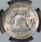 1952 S Franklin Silver Half Dollar MS 64 Crescent Rainbow Toning NGC 50C US COIN — photo 4