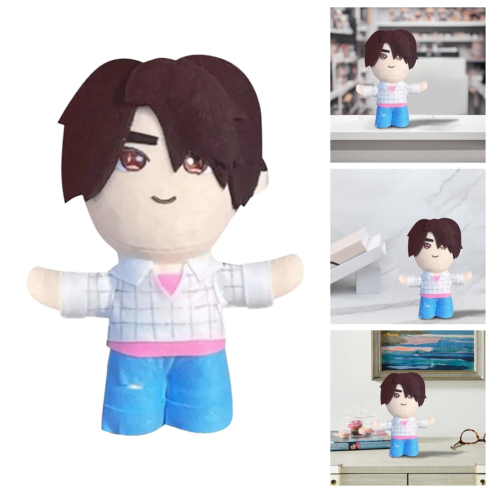 KPop Demon Hunters Saja Boys Plush Toys Jinu Dolls Gifts for Kids Boys Girls