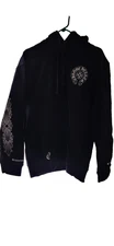 Chrome Heart Black Pull Over Hoodie Size- Large