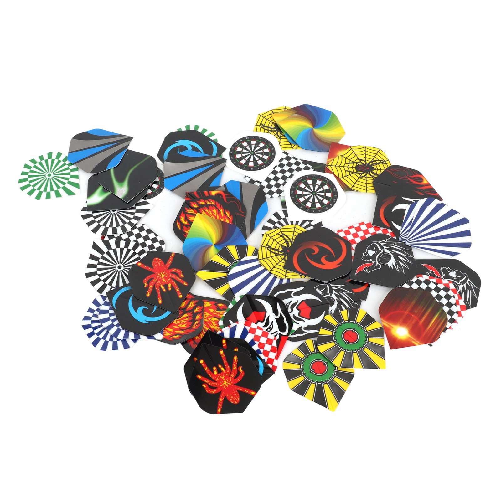 Dart Flights 60PCS Standard Shape Flight Feather Replacement Tails Wing For