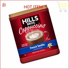 Hills Bros. Instant Cappuccino Mix, French Vanilla Cappuccino Mix, 16 oz 7.81 per pound