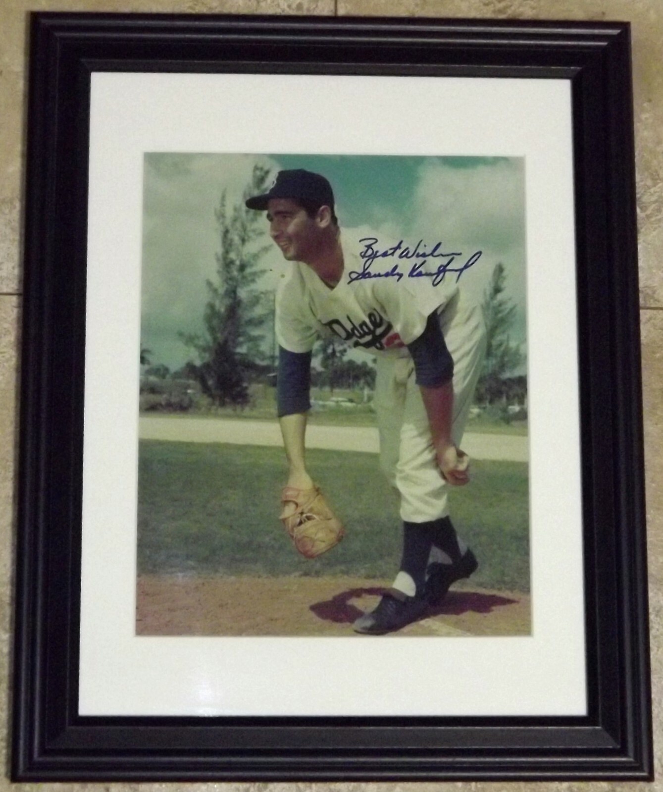 Sandy Koufax Autographed Signed "Best Wishes" Baseball Photo Beckett BAS LOA! 
