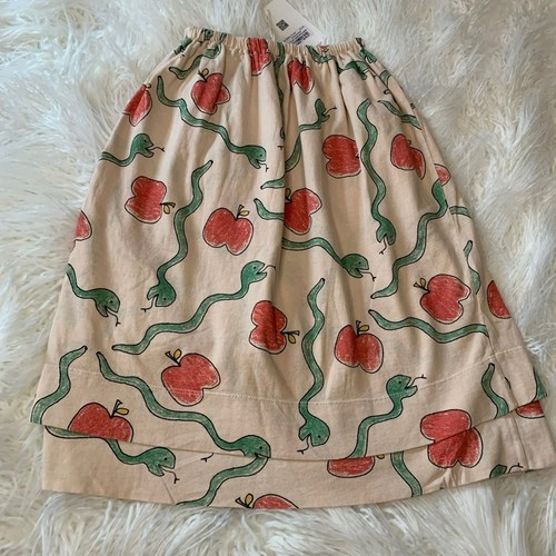 NWT The Animals Observatory Garden of Eden Kitten Skirt Orange Apples Snakes 6 - Picture 9 of 11