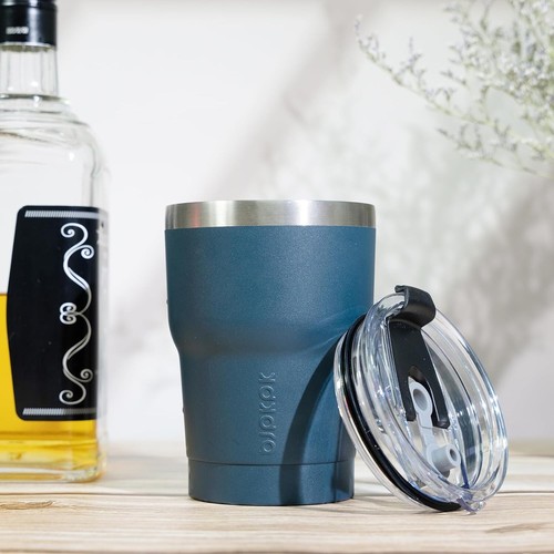 Modern 10 oz Spill Proof Insulated Tumbler with Straw & Lid - Ideal for Travel - Picture 7 of 8