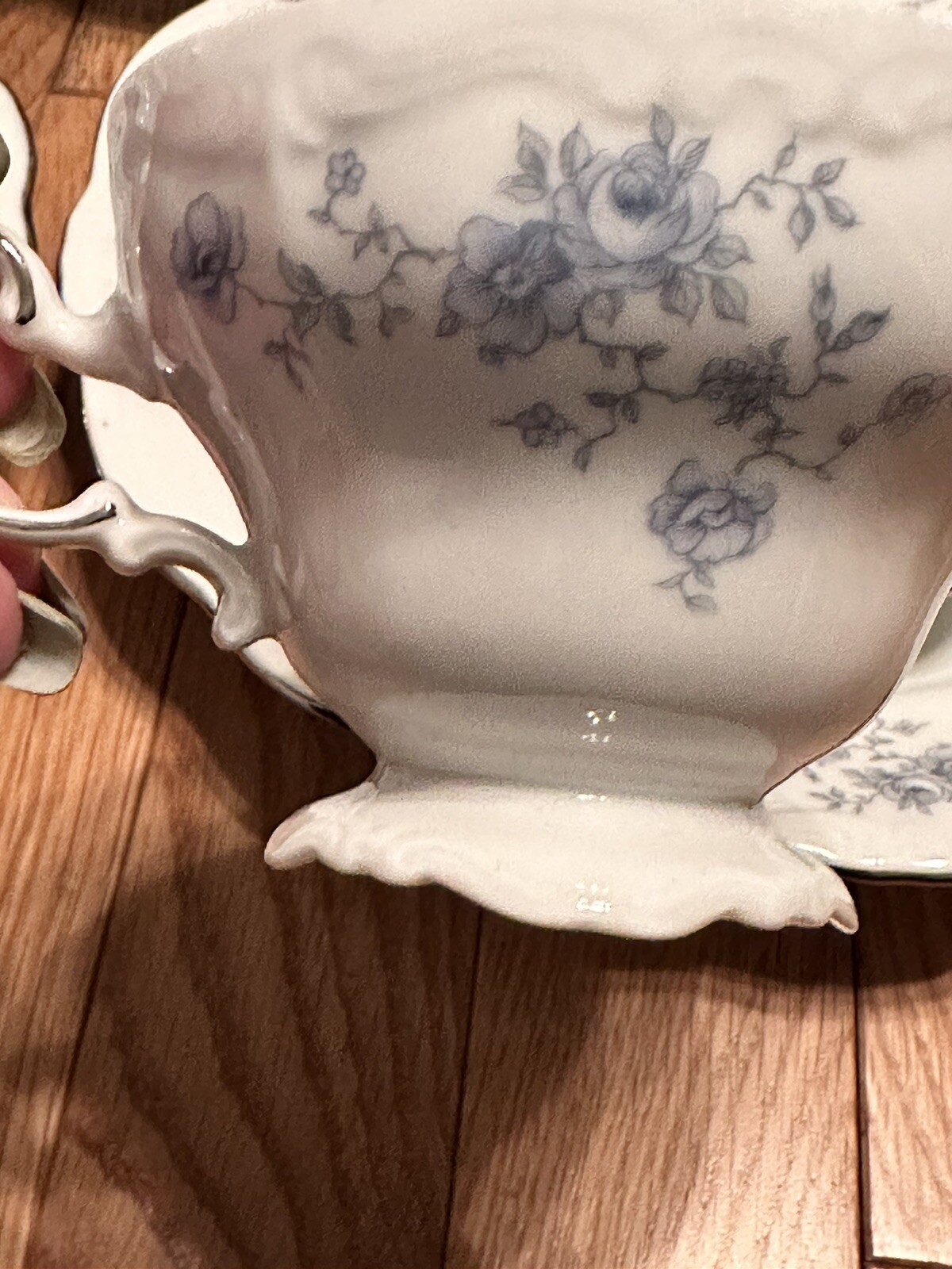 33 Piece Johann haviland bavaria germany blue garland set with Platinum