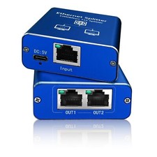 Ethernet Splitter 1 to 2 High Speed 1000Mbps Gigabit Ethernet Splitter LAN Sp...