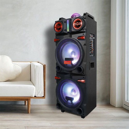 9000W Portable Bluetooth Speaker 10" Heavy Bass Subwoofer Sound System Party+Mic - Picture 34 of 51