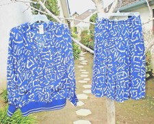 SKIRT/BOUSE SET by EVANN...SIZE 10...MADE IN USA...COMFY TO WEAR