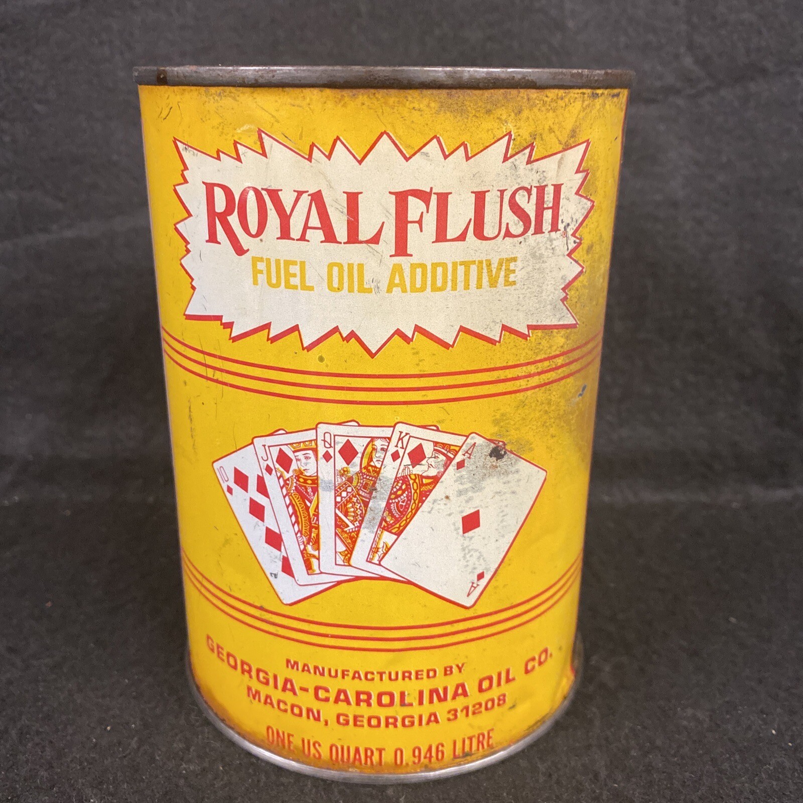 royal-flush-1-qt-empty-metal-can-fuel-oil-additive-looks-nice-with