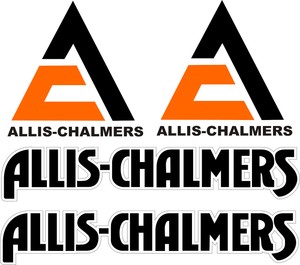 ALLIS CHALMERS Tractor vinyl decals 4 piece set | eBay