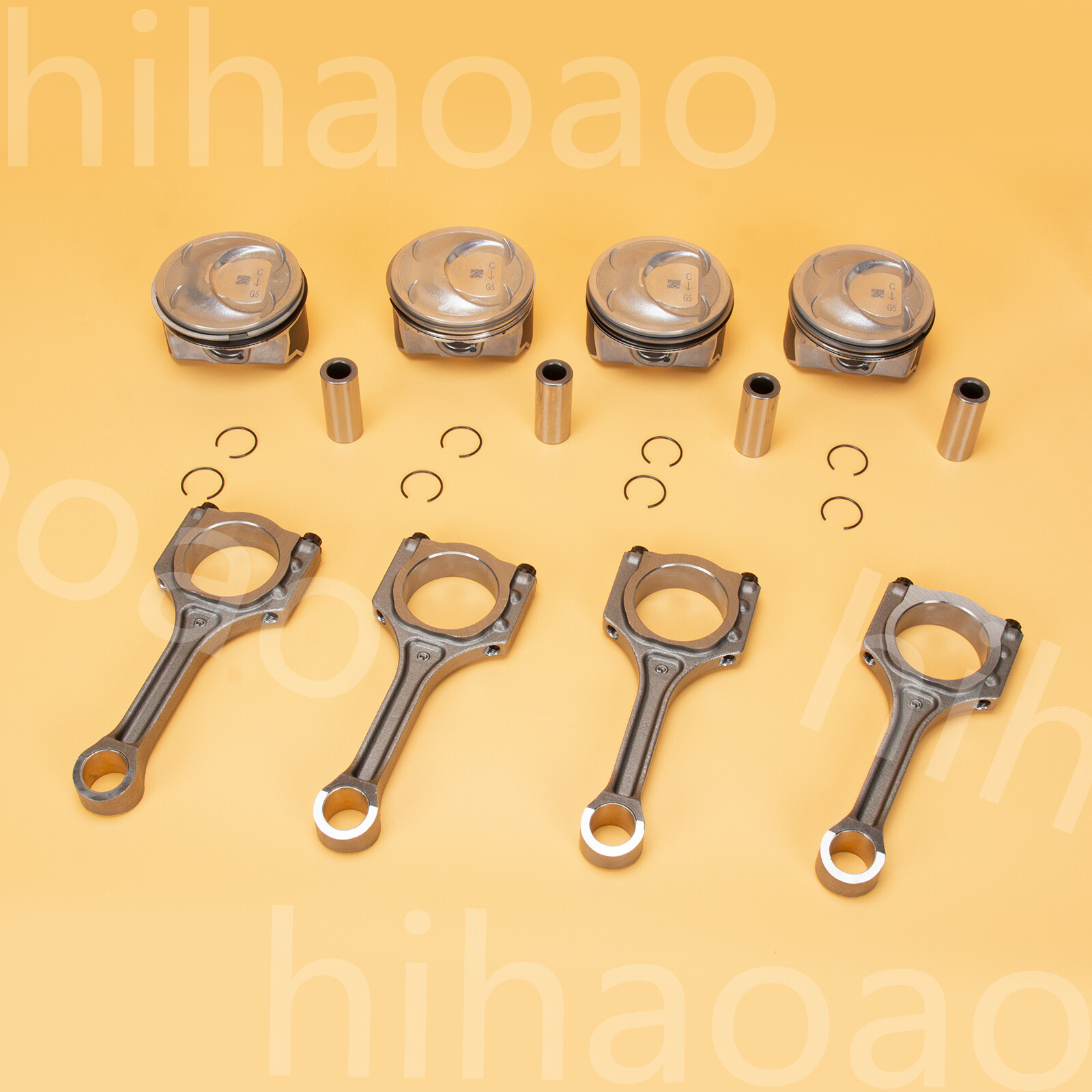 Connecting Rod & Piston Kit for 1119 Hyundai Sonata Santa Fe / Kia Optima 2.4L eBay