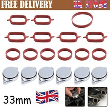 6x 33MM FOR BMW 330d 525d Diesel Swirl Flap Blanks Bungs Intake Gaskets Kit