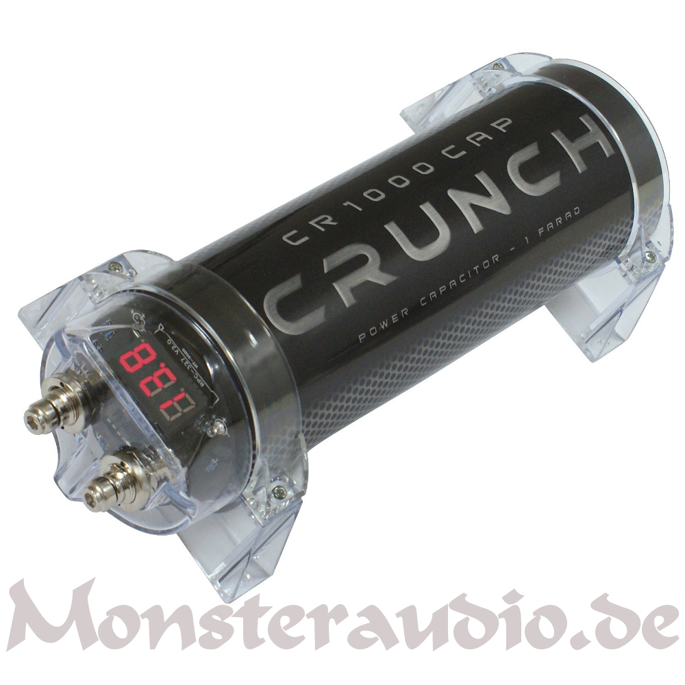 Condensateur (Powercap) Hifonics HFC-1000 - 1 Farad - Pour Installation Audio Voiture - Tampon D'alimentation