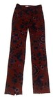 (New) Urban Outfitters Women Dark Red Rose Dress Pant Sz S With Back Zipper — photo 1
