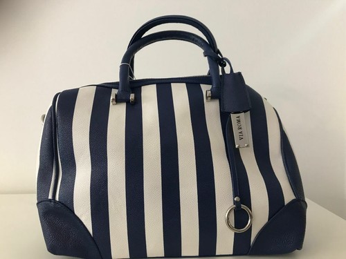 Borsa da donna bauletto giorno con tracolla mano o spalla elegante giorno  righe | eBay