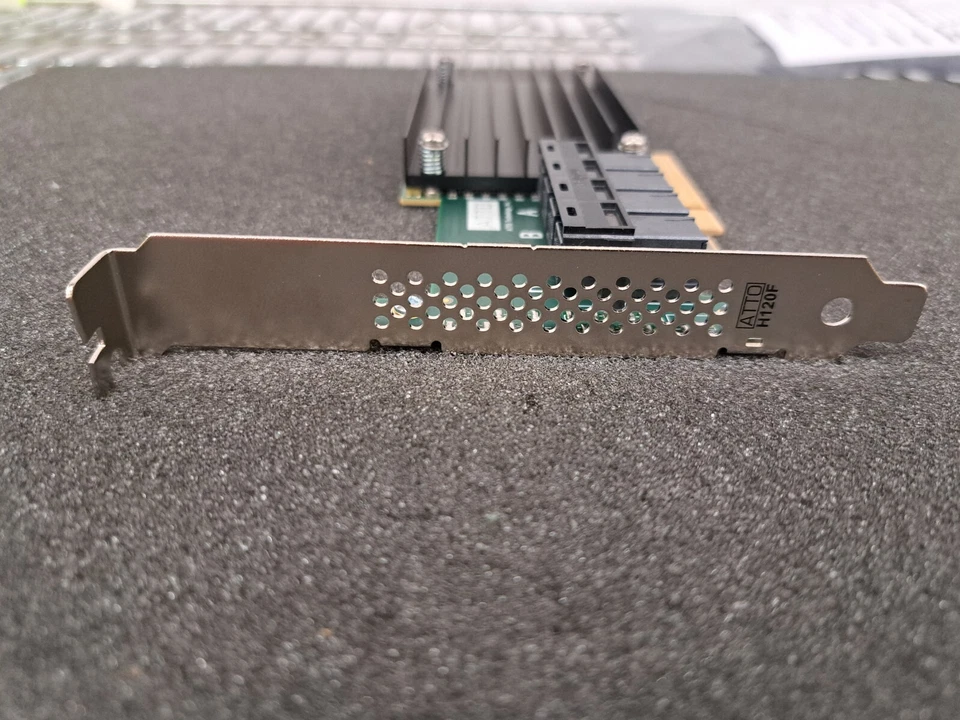 Used, Atto Tech, ESAH-120F-BK1, 8 port 12Gb/s SAS/SATA to PCIe HBA - Image 2 of 4