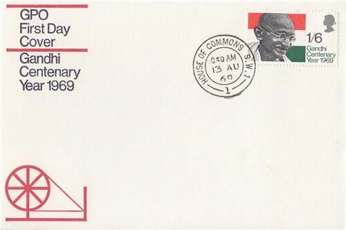 1969 Gandhi - GPO (paire) - Chambre des communes & Lords CDS - Photo 1/2