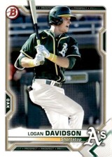 2021 Bowman #BP-115 Logan Davidson Oakland Athletics
