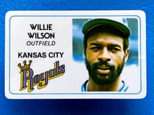 1981 Perma-Graphics Topps Willie Wilson #125-031
