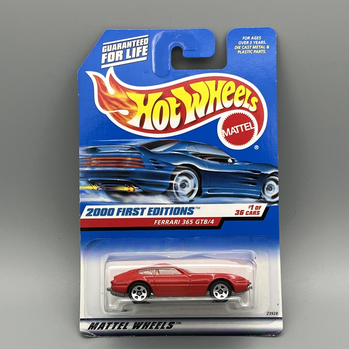 Hot Wheels 2000 First Editions 1 of 36 FERRARI 365 GTB/4 Red Read
