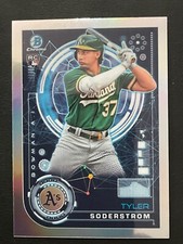 Tyler Soderstrom 2024 Bowman A.I. Insert Prospects Chrome Card# BAI-4 Athletics