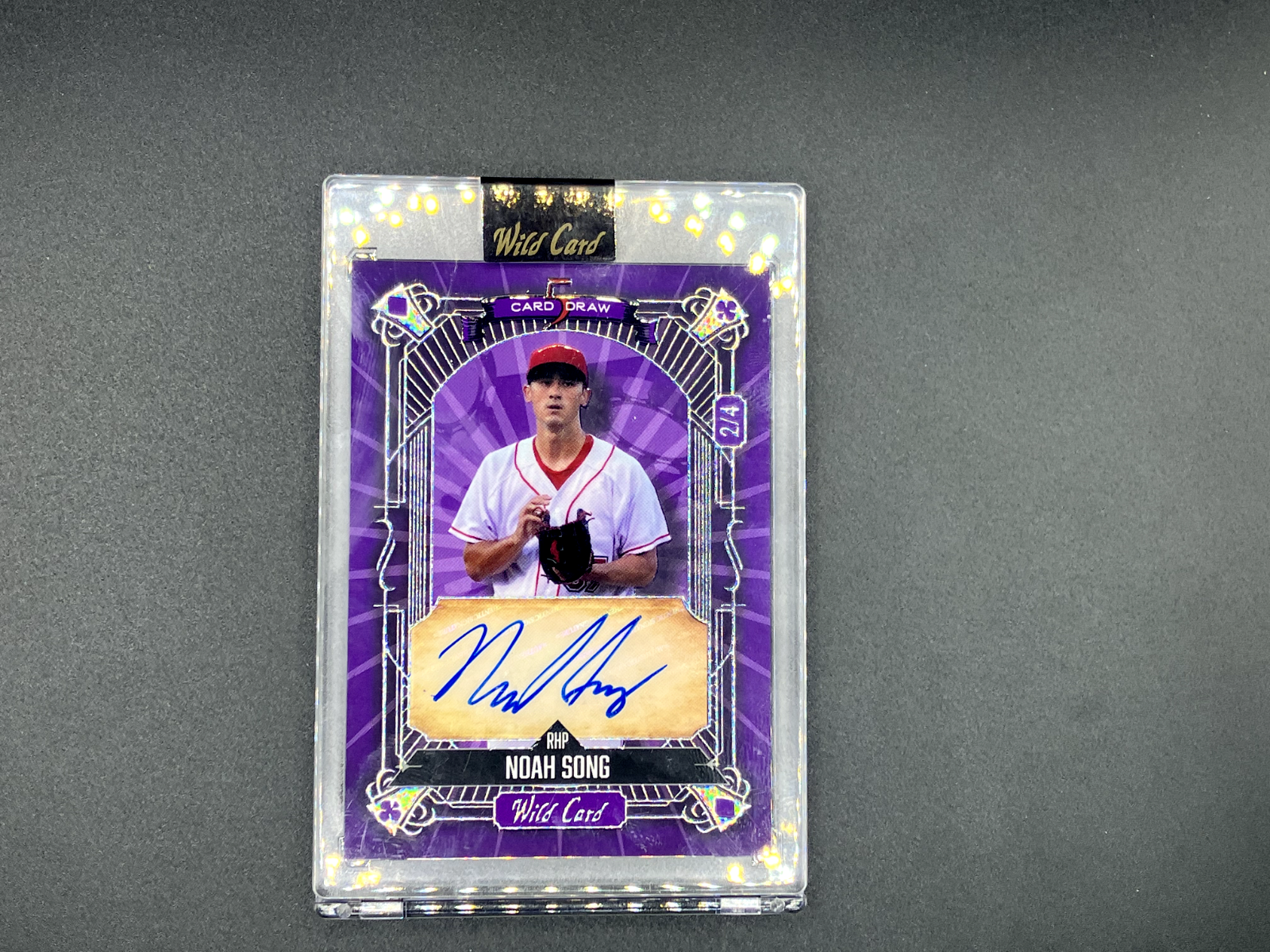 2023 Wild Card 5 Card Draw Noah Song #2/4 Auto