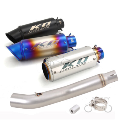 CBR250R 2011-2016 for Honda Exhaust Mid Link Pipe Muffler Tips Slip on System