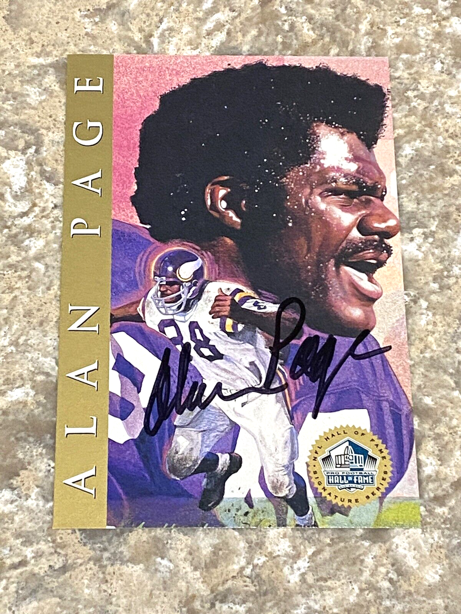 Alan Page #88 signed Minnesota Vikings HOF Signature Series