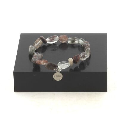 Armband Perlen Quarz Ghost Grün Aus Brasilien Made IN Frankreich Größe Perso