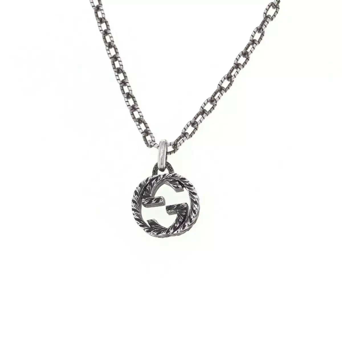 18K Diamond Set Initial G Necklace