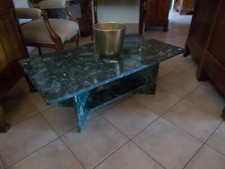 TAVOLO DA SALOTTO MODERNARIATO MARMO VERDE DI QUALITA' 100X55CM H38CM