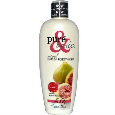 pure & basic fresh fig bath & body wash new never used 12oz