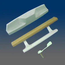 Patio Door Handle Set WHITE - PD1100WHITE