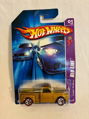 Hot Wheels Red Line Custom '69 Chevy Pickup Chevrolet GM Gold Truck 01/05