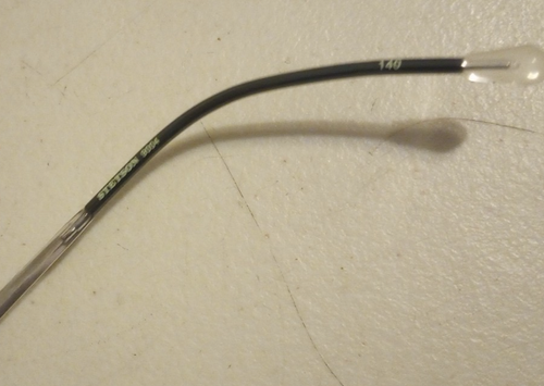 STETSON 9004 ZYLOWEAR 058 HALF RIM CLEAR TEMPLES EYEGLASSES FRAME ONLY 56 18-140 - Picture 9 of 13