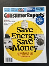 Consumer Reports Magazine Catalog Oct 2008 - Save Energy, Save Money