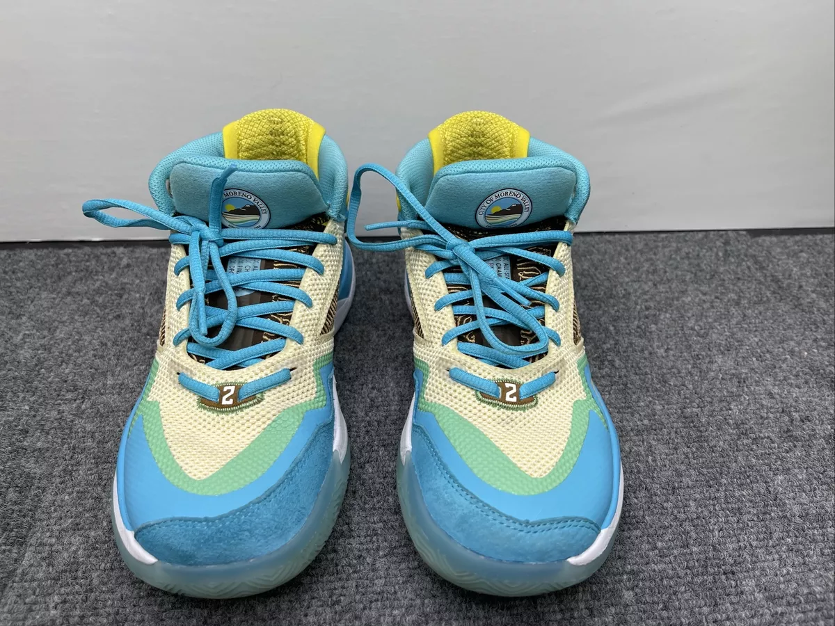 Basketball shoes blue and hotsell yellow