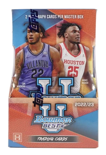 2022/23 Bowman University's Best Basketball Hobby Box 2 Mini-Boxes Per Display,