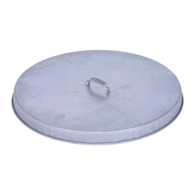 #ad Drum Cover Steel 55 Gallon Galvanized Lid with Handle Fits Open Head Barrel $43.46