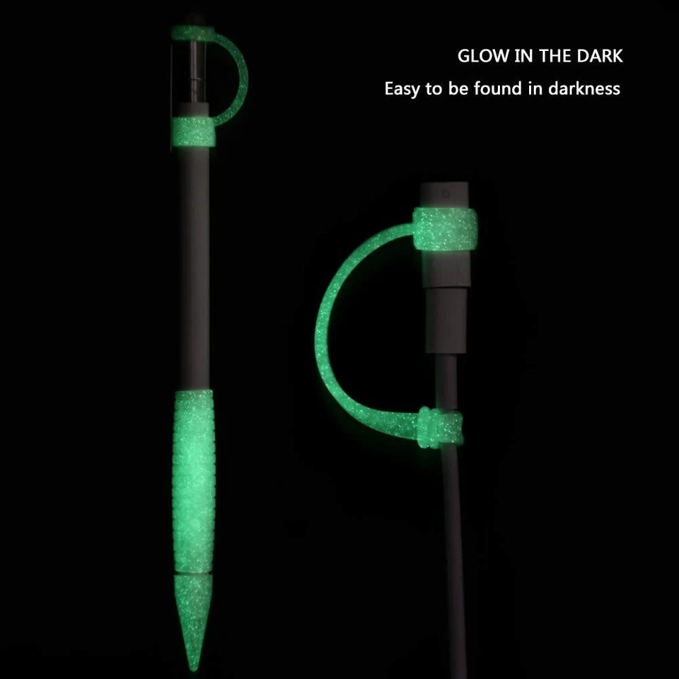 [5-Piece] Accessories for Apple Pencil Cap Holder/Nib Cover/Lightning Cable - Image 2 of 4